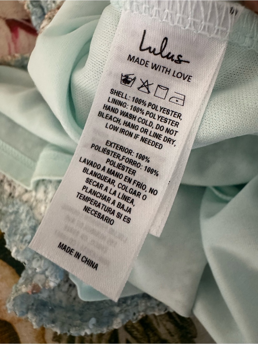 🩵LULU’s Sequin Embellished V-Neck Maxi Dress in Light Blue and Rose Gold - Picture 10 of 10